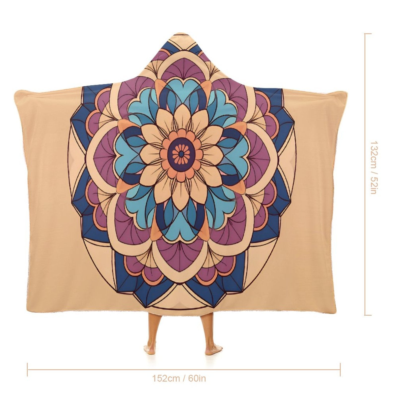 Manta con capucha Lotus
