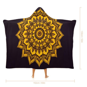 Sunflower Hooded Blanket