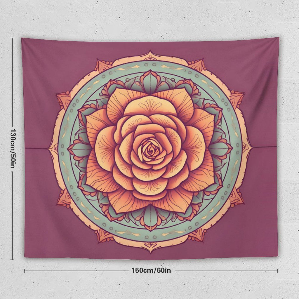 Tapiz de pared de rosas