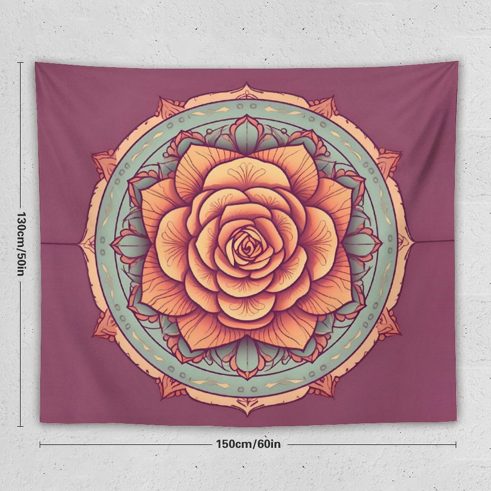 Tapiz de pared de rosas
