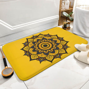 Sunflower Coral Velvet Rug