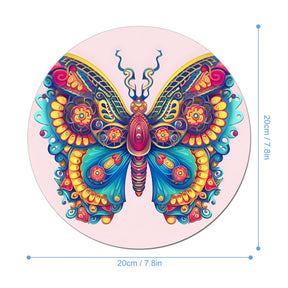 Butterfly Round Mouse Pad