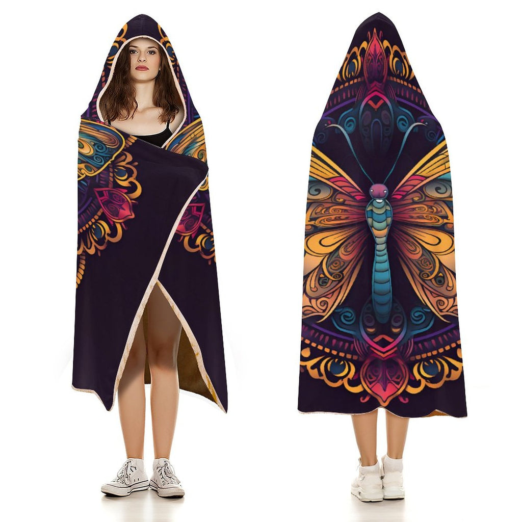Butterfly Hooded Blanket