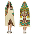 Manta con capucha de árbol