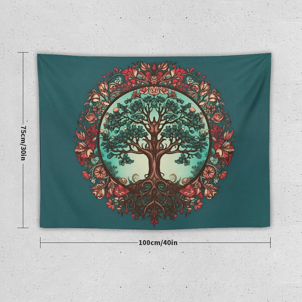 Tapiz de pared de árbol