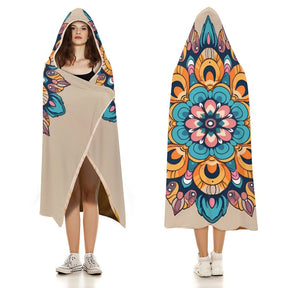 Flower Hooded Blanket