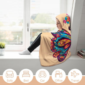 Butterfly Hooded Blanket