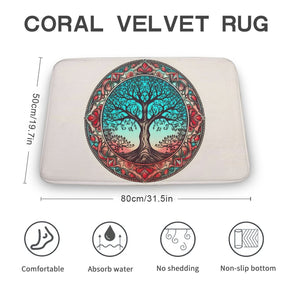 Tree Coral Velvet Rug