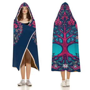 Tree Hooded Blanket