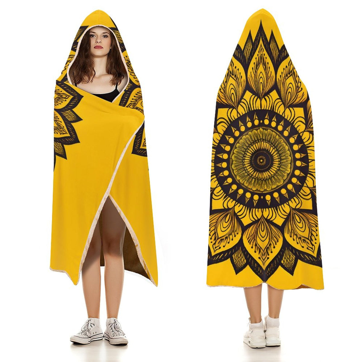 Sunflower Hooded Blanket