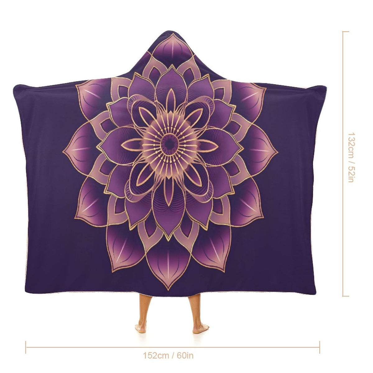 Lotus Hooded Blanket