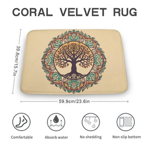 Tree Coral Velvet Rug