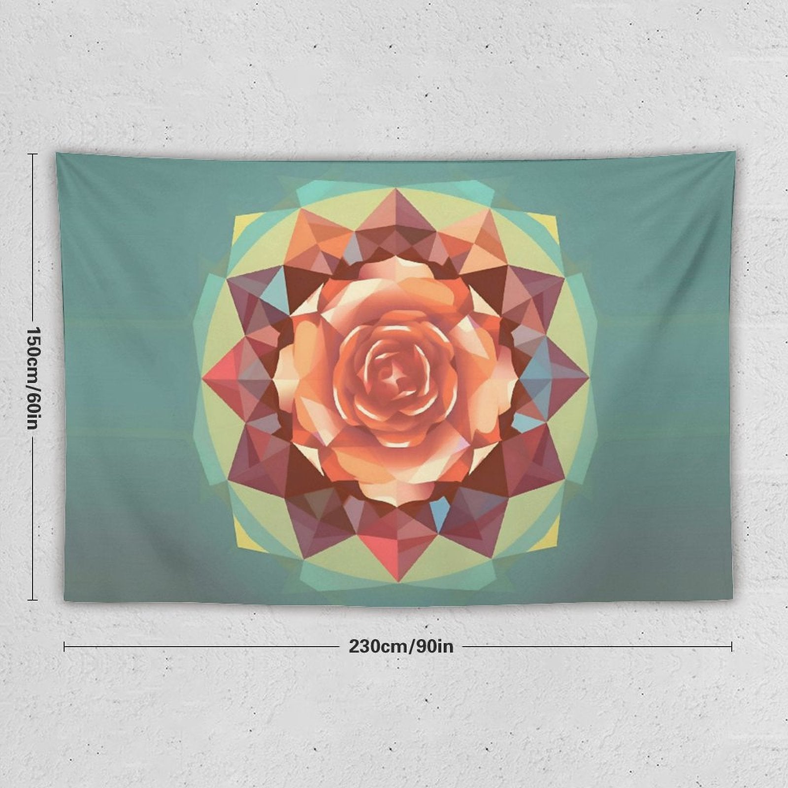 Tapiz de pared de rosas