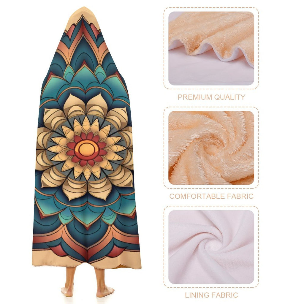 Manta con capucha Lotus