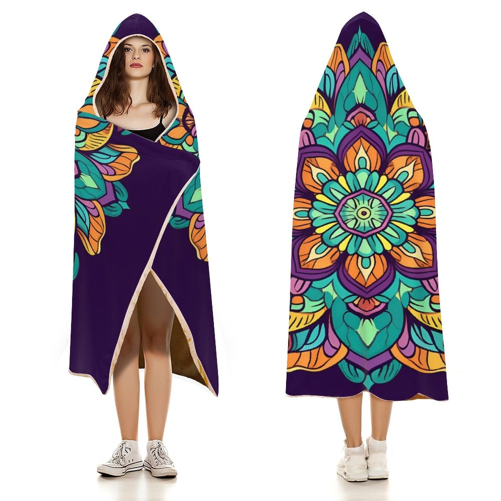 Flower Hooded Blanket