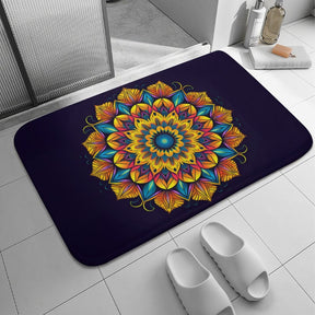 Sunflower Coral Velvet Rug