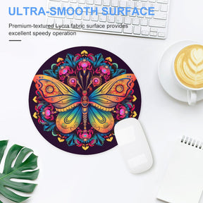 Butterfly Round Mouse Pad