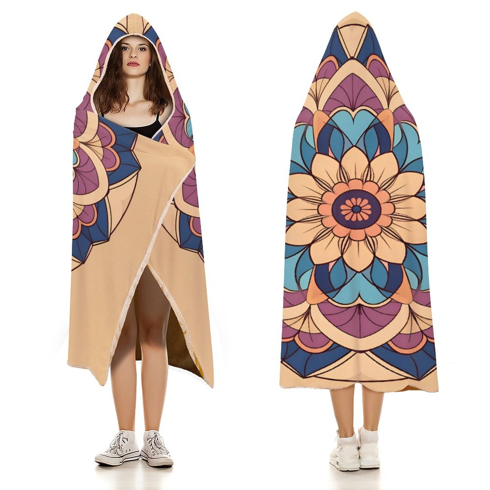 Manta con capucha Lotus