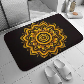 Sunflower Coral Velvet Rug