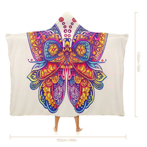 Butterfly Hooded Blanket