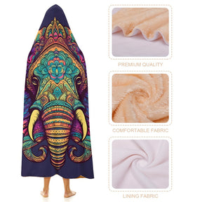 Elephant Hooded Blanket