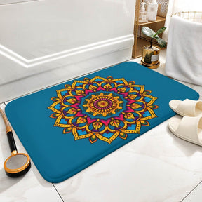 Sunflower Coral Velvet Rug