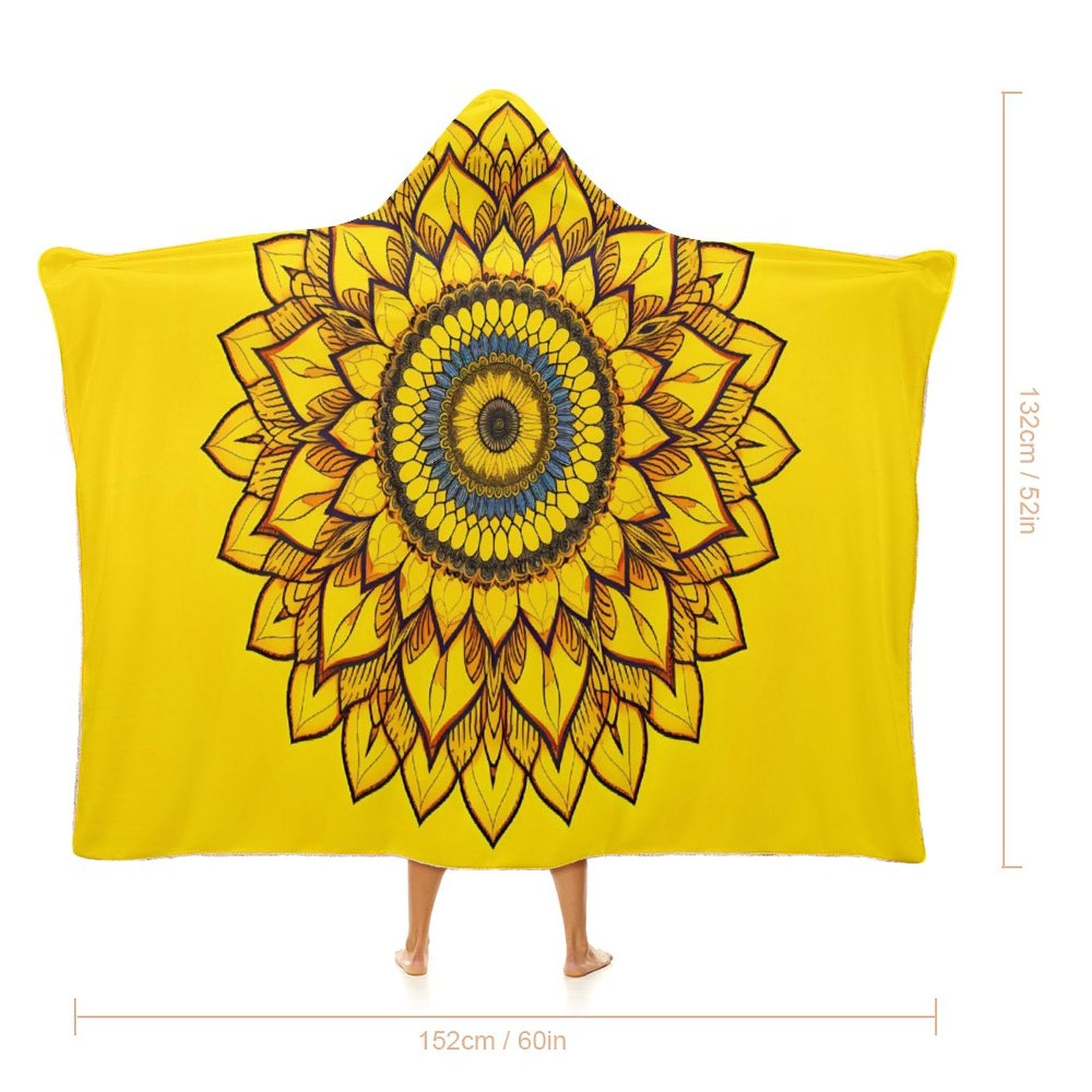 Sunflower Hooded Blanket