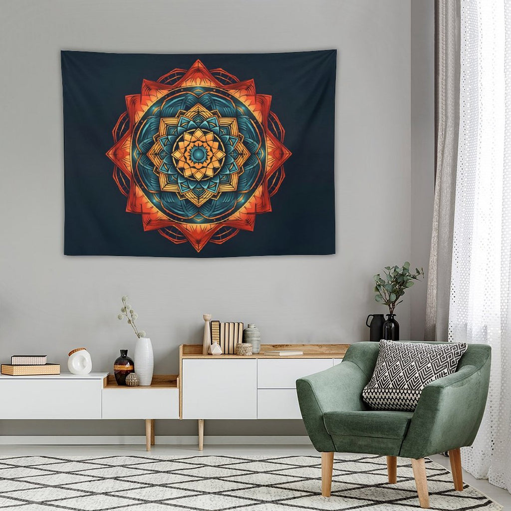 Tapiz geométrico de pared