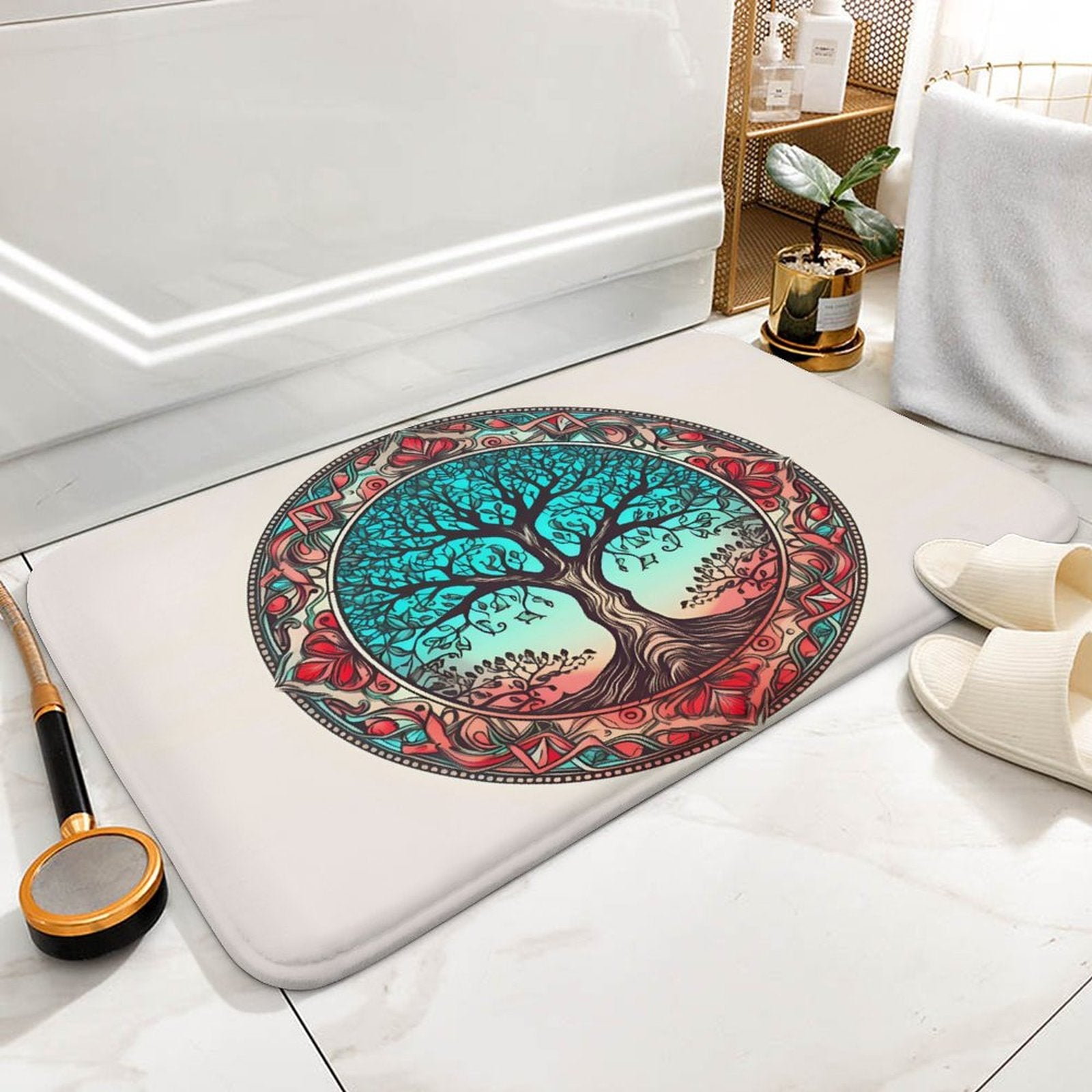 Tree Coral Velvet Rug