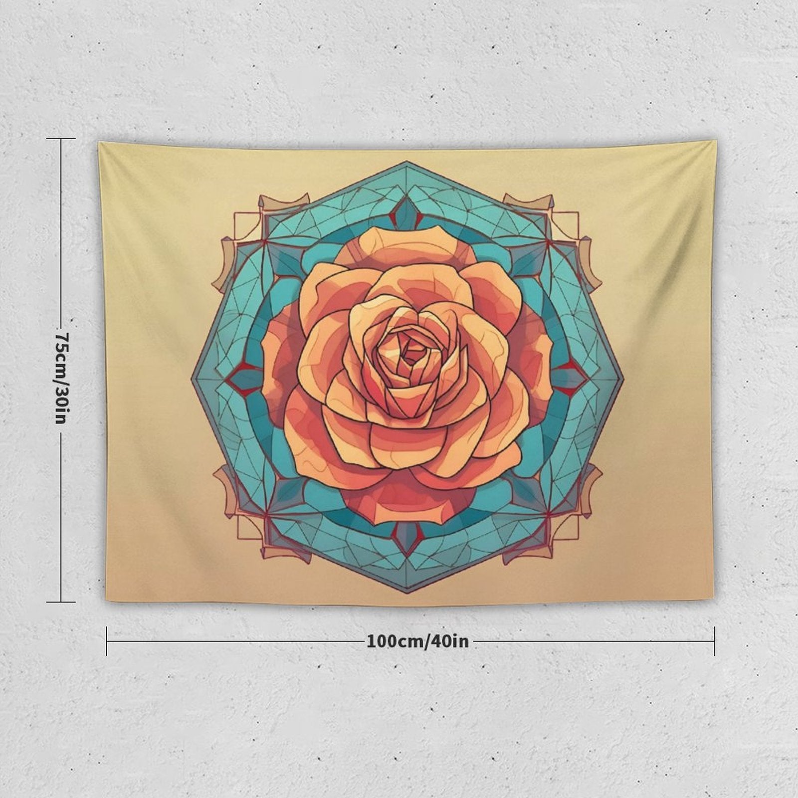Tapiz de pared de rosas