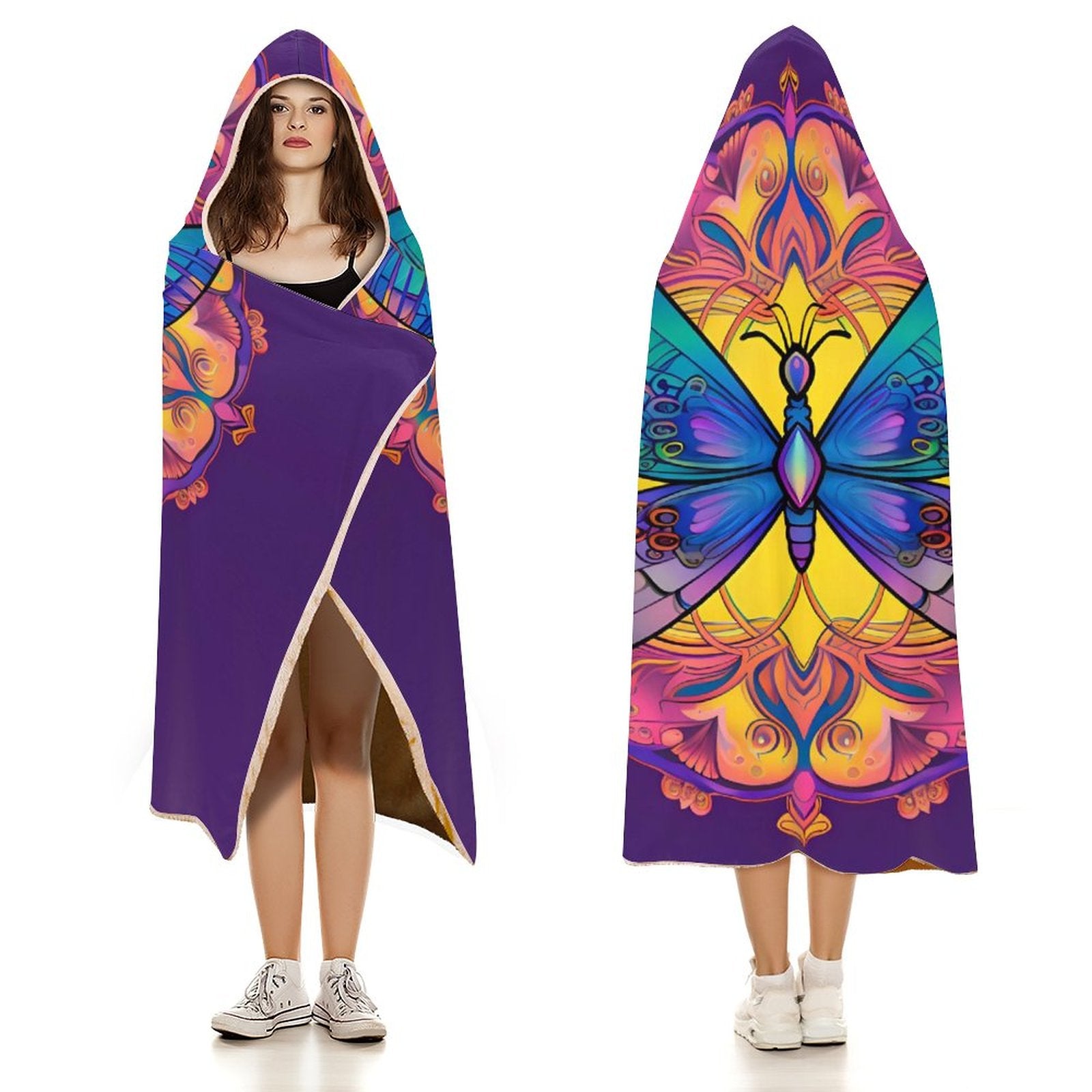 Butterfly Hooded Blanket