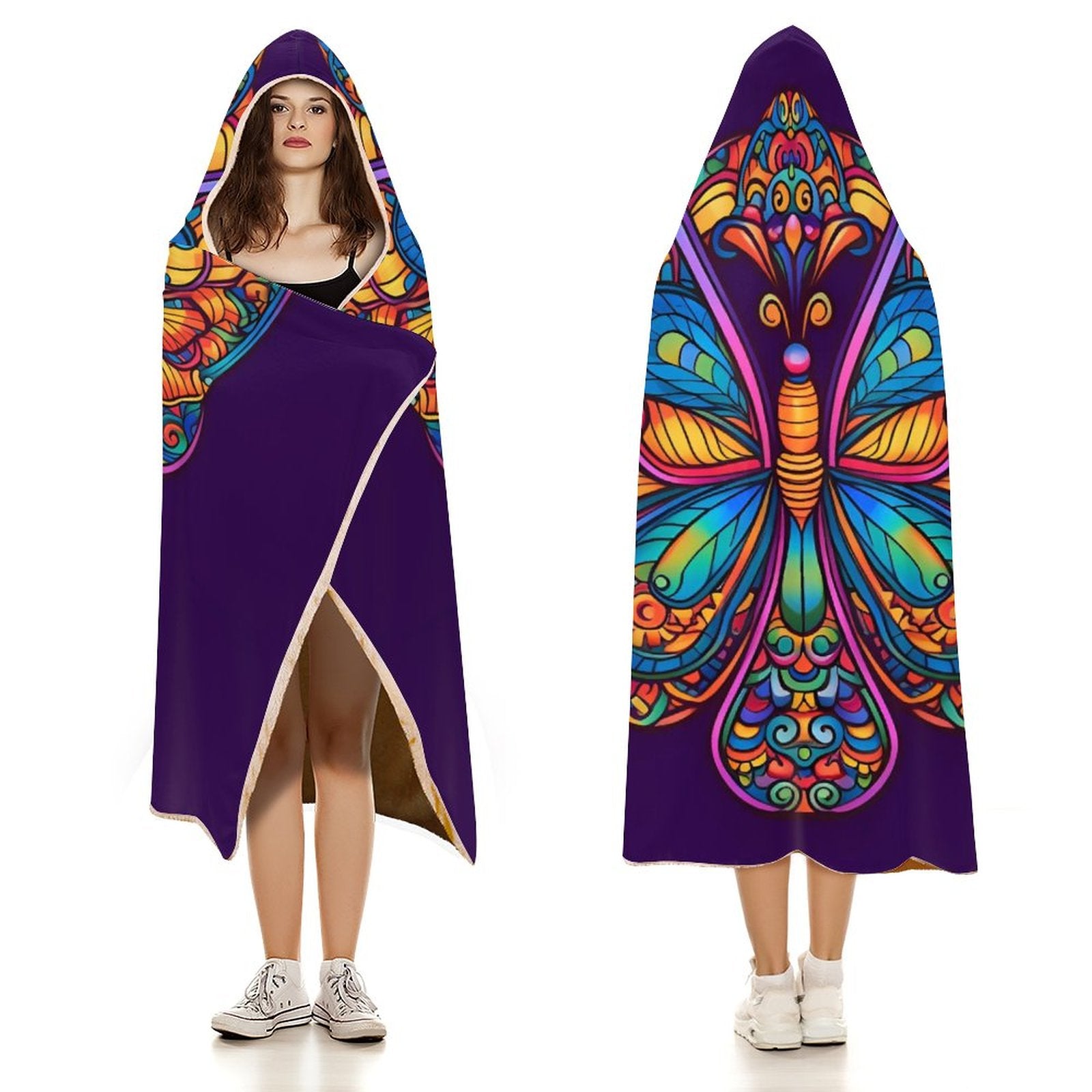 Butterfly Hooded Blanket