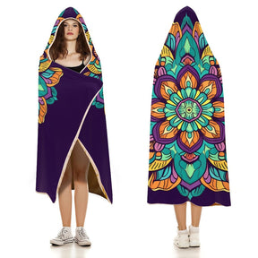 Flower Hooded Blanket