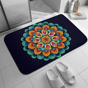 Flower Coral Velvet Rug