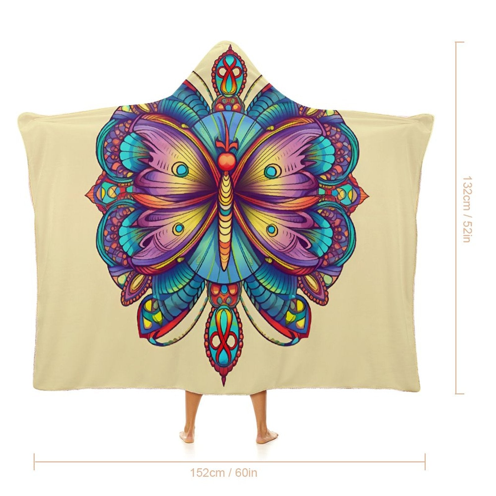 Butterfly Hooded Blanket