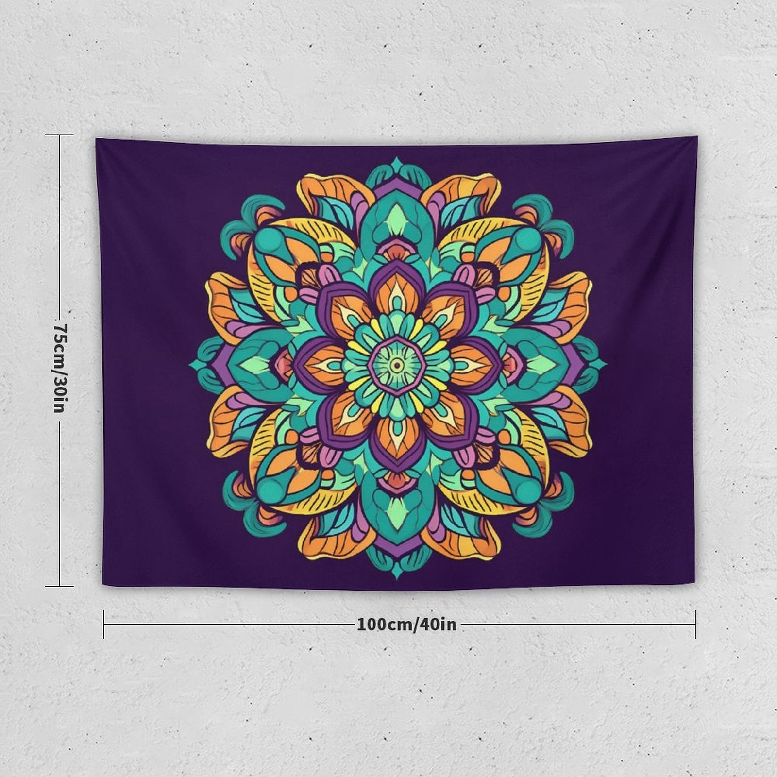 Tapiz de pared de flores