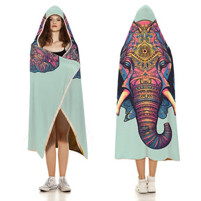 Elephant Hooded Blanket