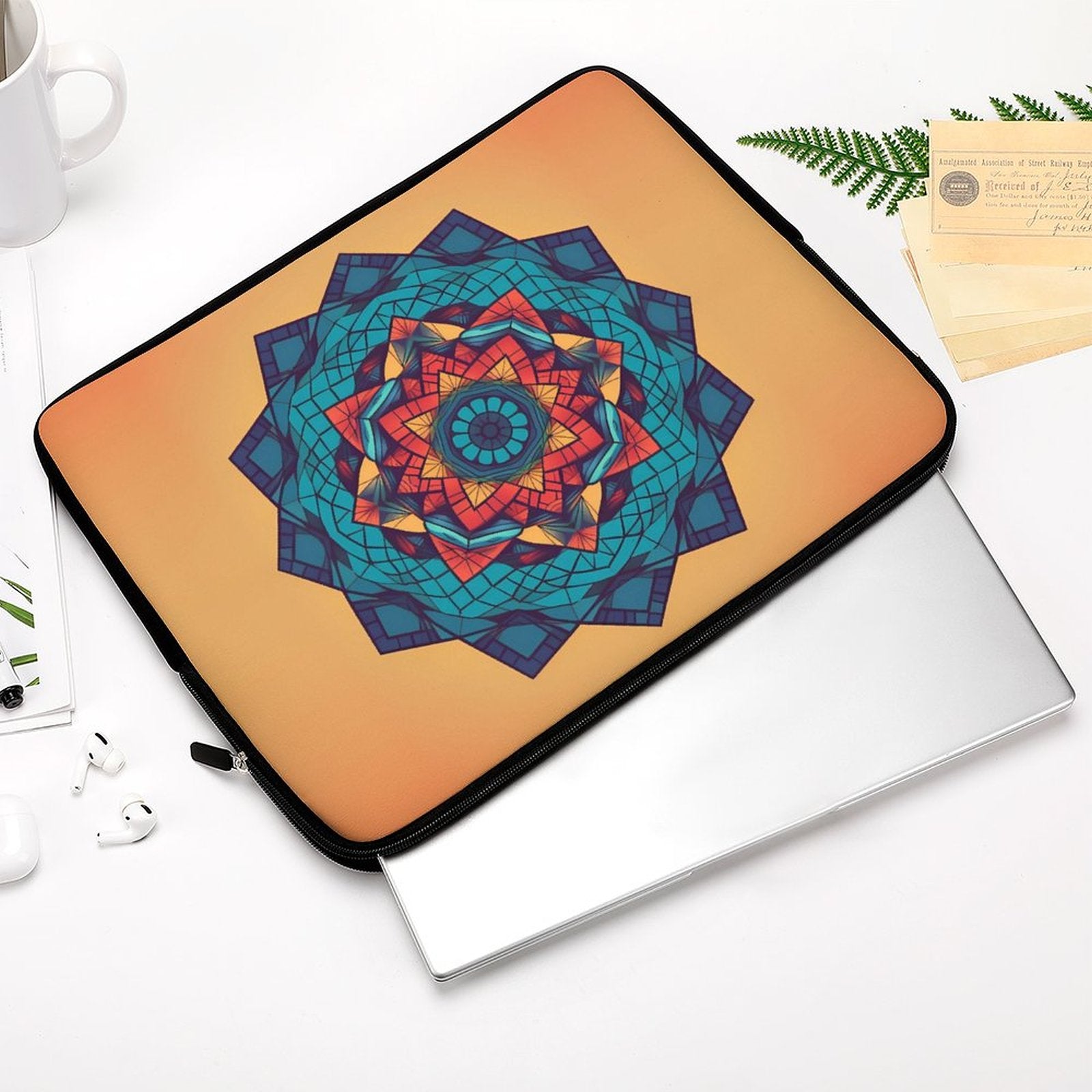 Funda geométrica para portátil