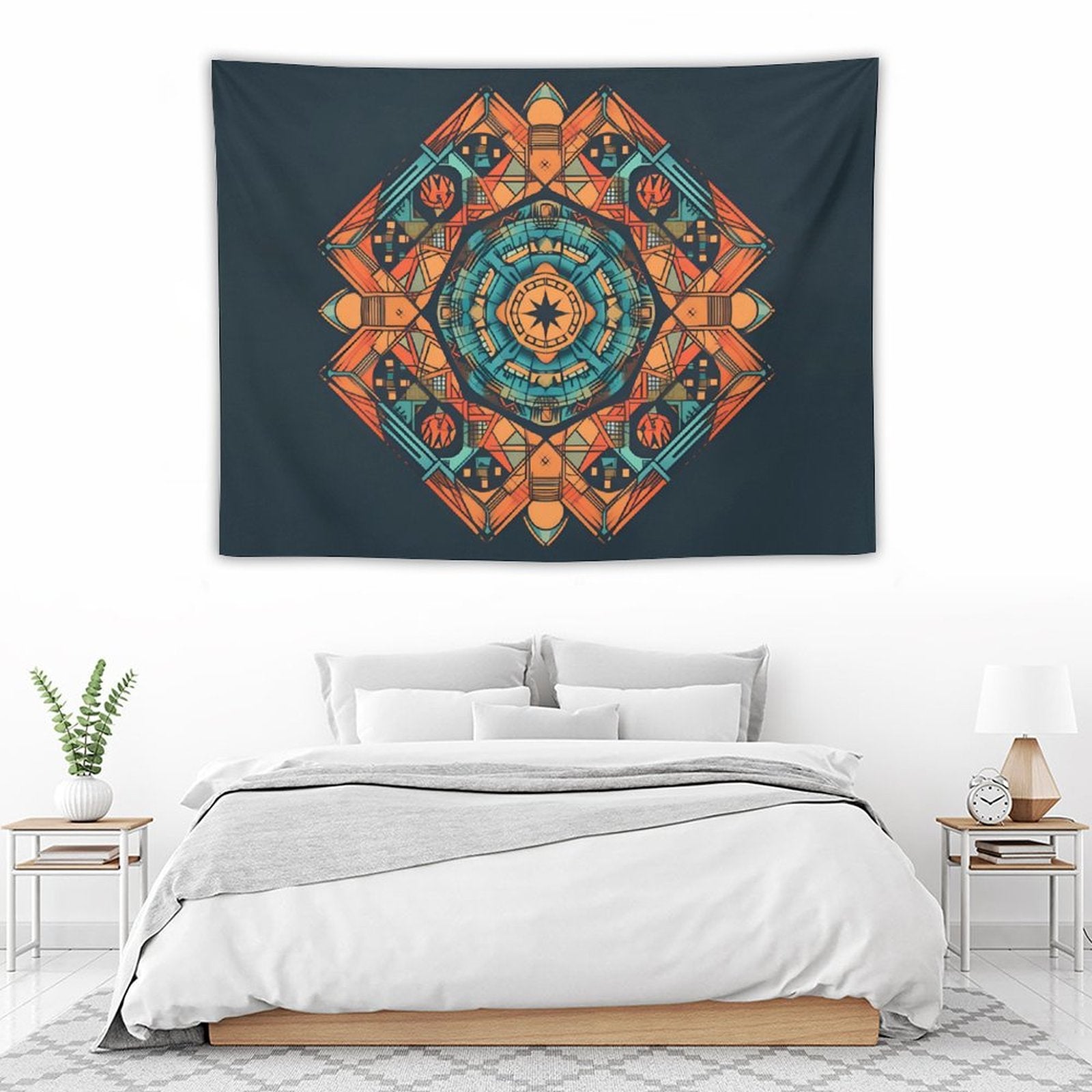 Tapiz geométrico de pared