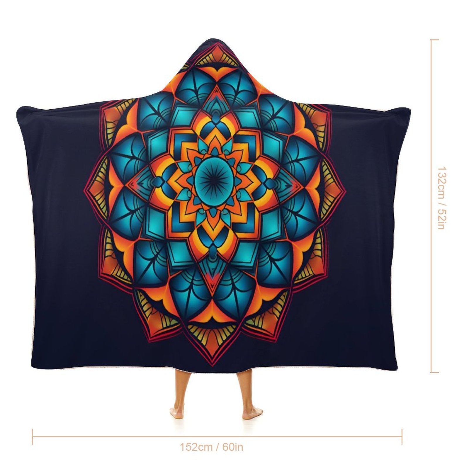 Geometric Hooded Blanket