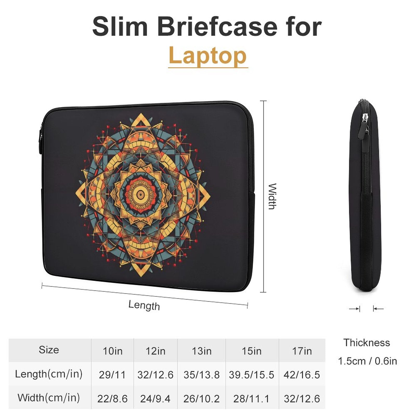 Funda geométrica para portátil