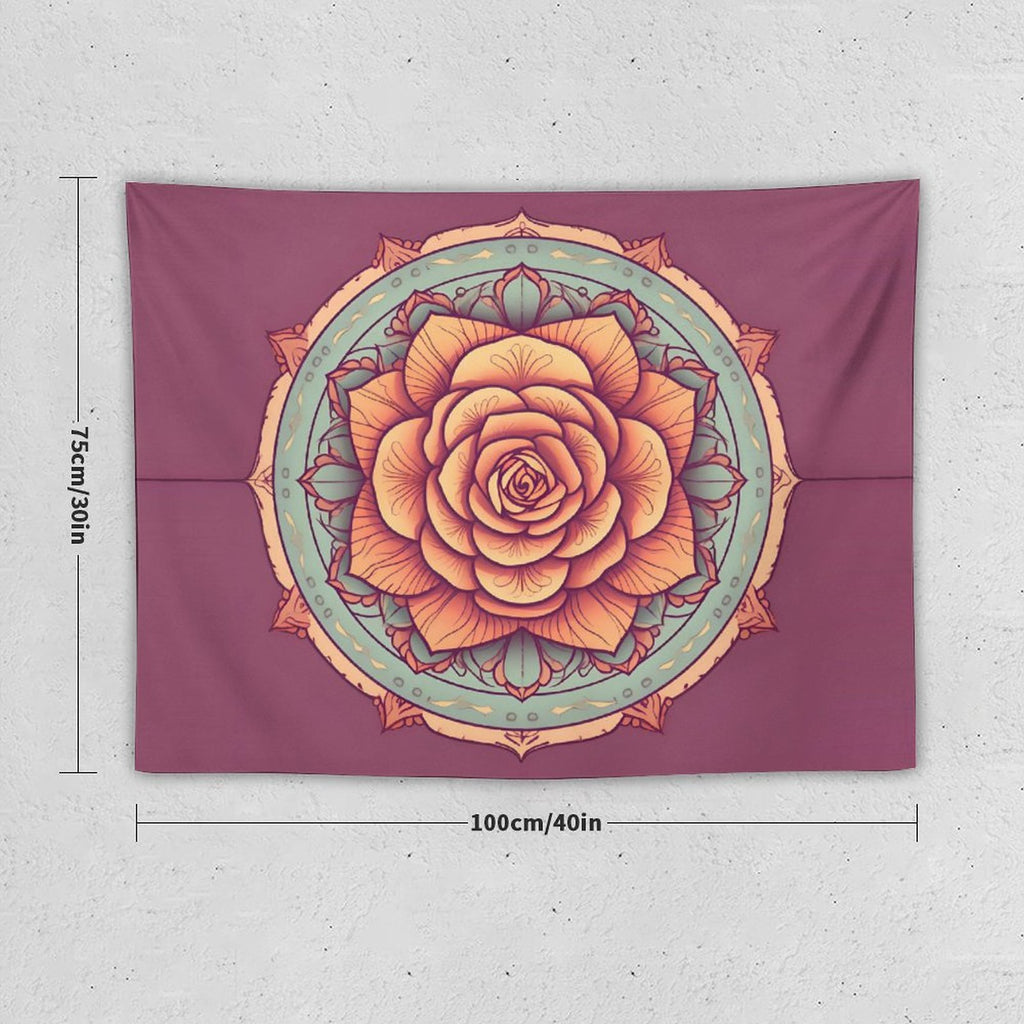 Tapiz de pared de rosas
