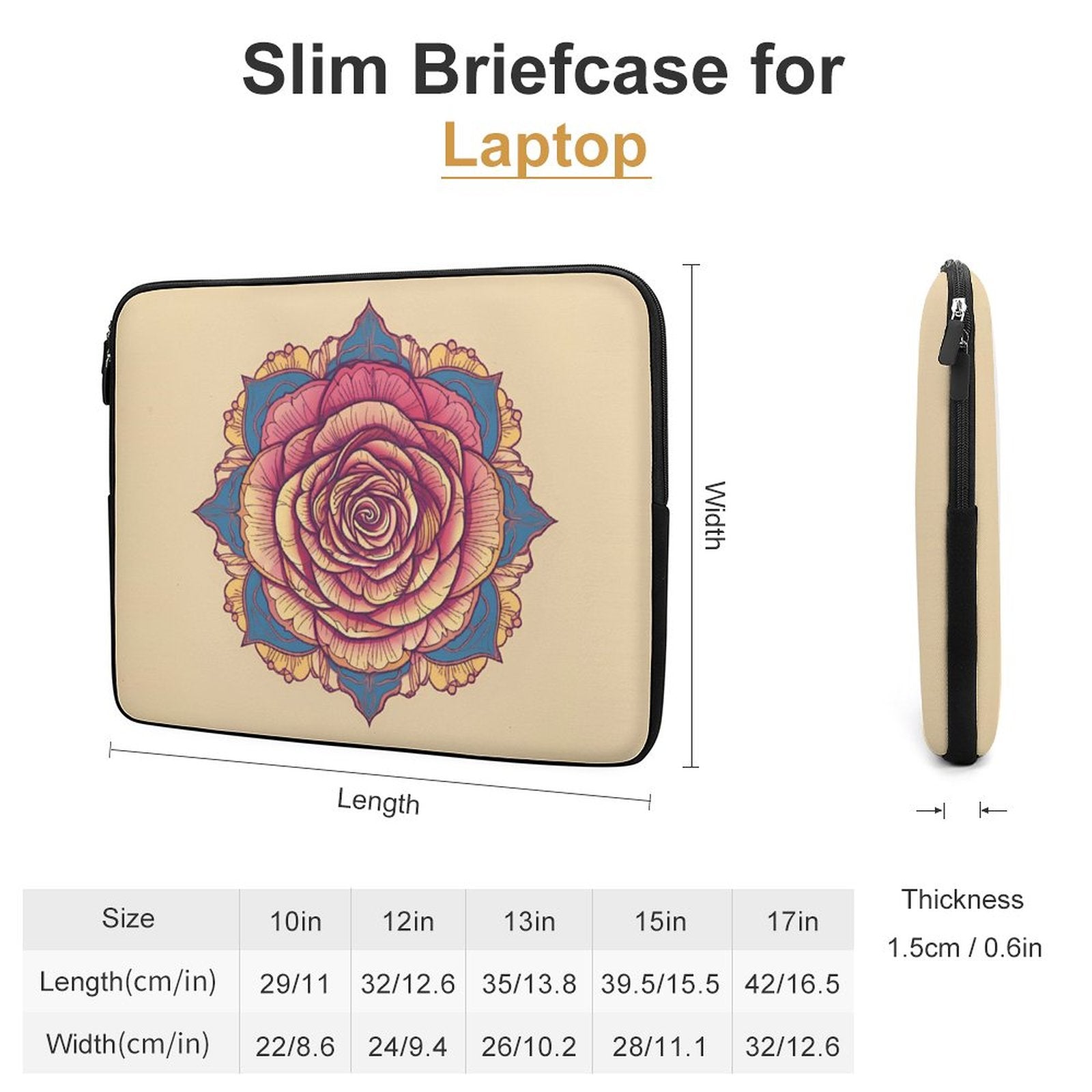 Rose Laptop Sleeve