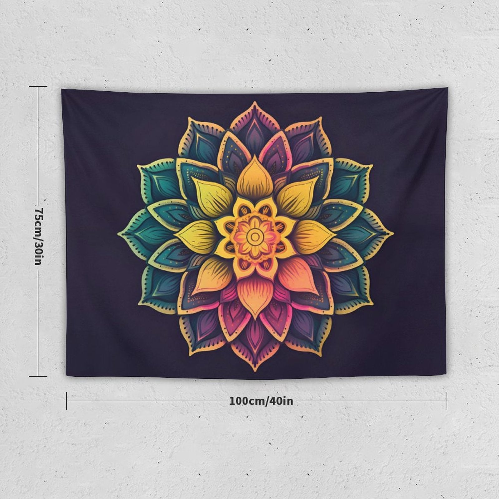 Tapiz de pared de loto