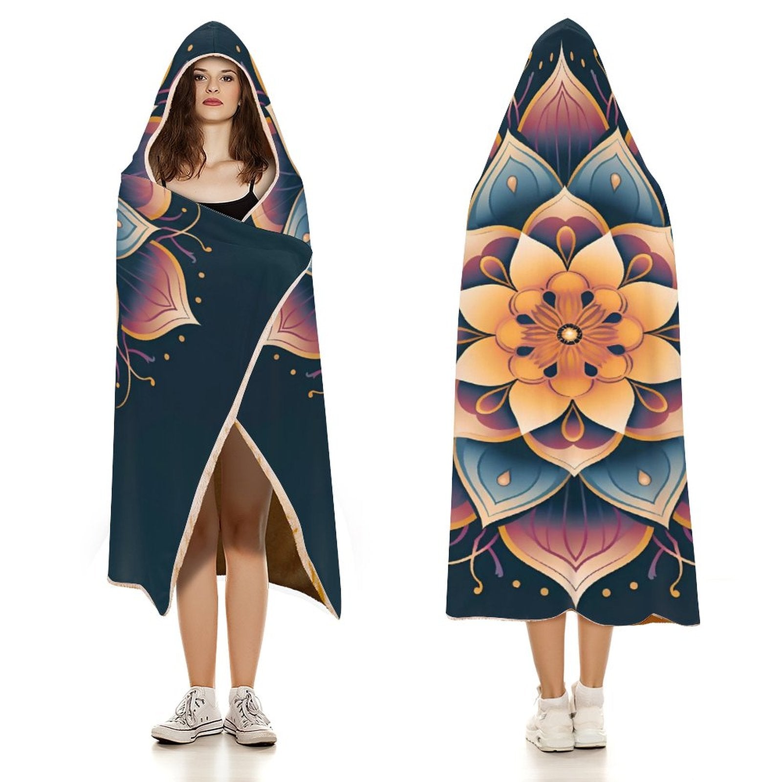 Manta con capucha Lotus