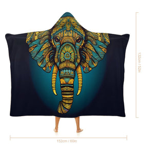 Elephant Hooded Blanket