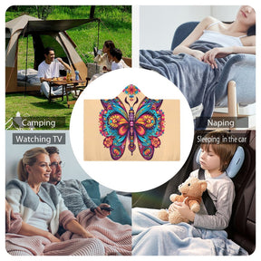 Butterfly Hooded Blanket