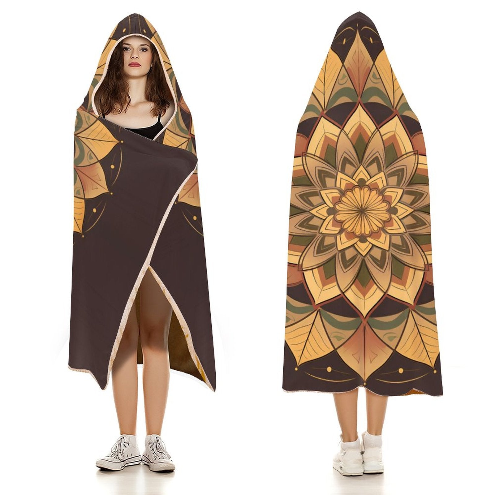 Manta con capucha Lotus