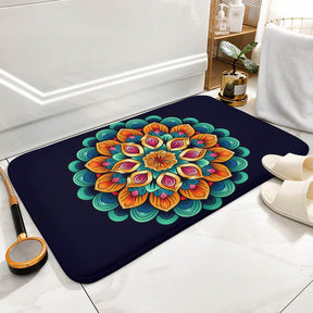 Flower Coral Velvet Rug