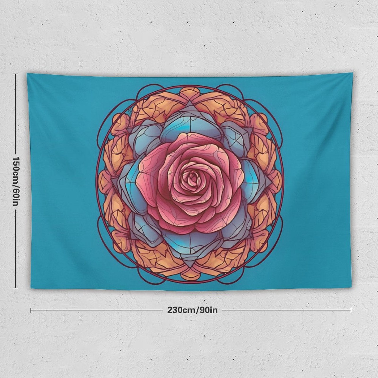 Tapiz de pared de rosas